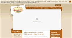 Desktop Screenshot of plauserhof.info